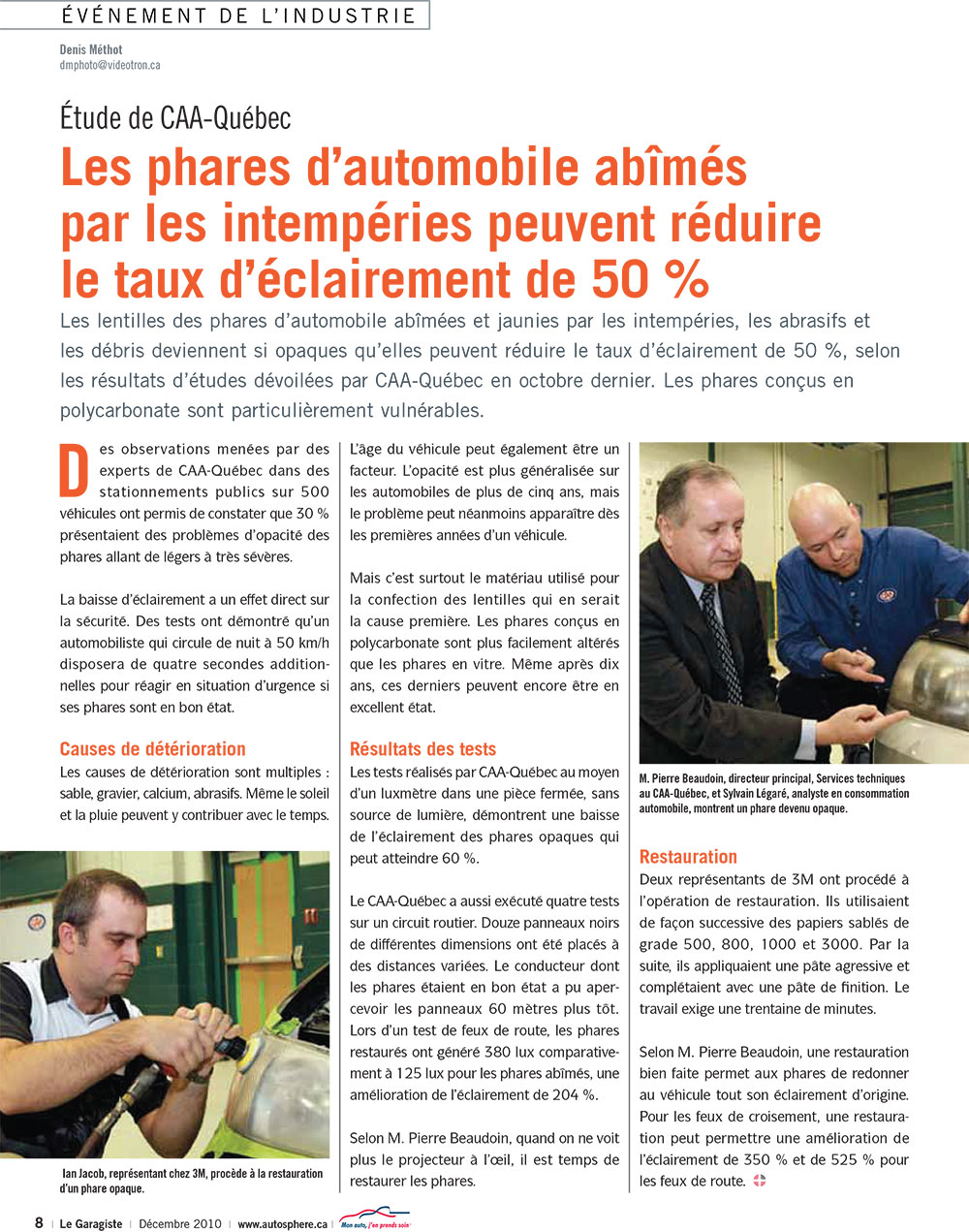 article phare polissage