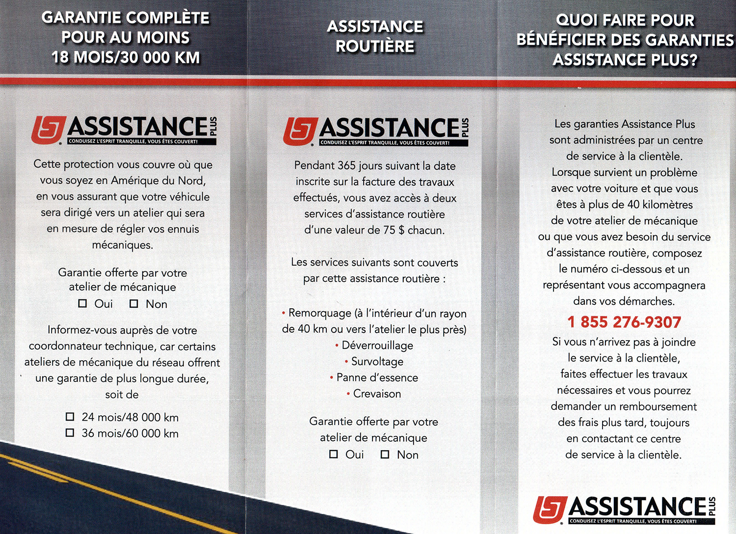 assistance routière plus